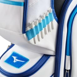 Mizuno Tour Cart Bag - White/Blue -GOLF PRO SHOP mizuno tour cart bag whiteblue 4