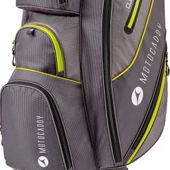 Motocaddy Club Series Cart Bag - Charcoal/Lime -GOLF PRO SHOP motocaddy club series cart bag charcoal lime 3