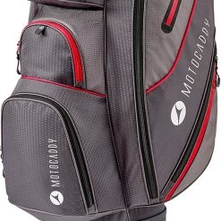 Motocaddy Club Series Cart Bag - Charcoal/Red -GOLF PRO SHOP motocaddy club series cart bag charcoal red 3