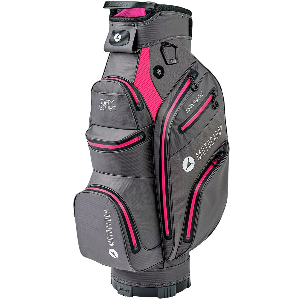 Motocaddy Dry Series Waterproof Cart Bag - Charcoal/Fuchsia 3 Motocaddy Dry Series Waterproof Cart Bag - Charcoal/Fuchsia