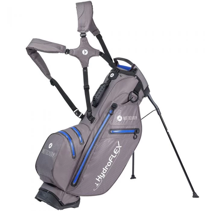 Motocaddy Hydroflex Waterproof Stand Bag - Charcoal/Blue 3 Motocaddy Hydroflex Waterproof Stand Bag - Charcoal/Blue
