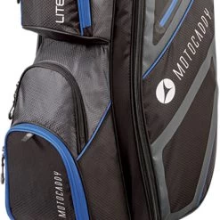 Motocaddy Lite Series Cart Bag - Black/Blue -GOLF PRO SHOP motocaddy lite series cart bag black blue 3