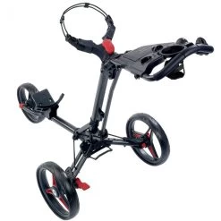 Motocaddy P1 3-Wheel Push Trolley - Black/Red -GOLF PRO SHOP motocaddy p1 push troley 2020