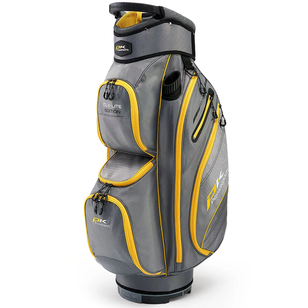 PowaKaddy DLX-Lite Cart Bag - Gun Metal/Yellow 3 PowaKaddy DLX-Lite Cart Bag - Gun Metal/Yellow