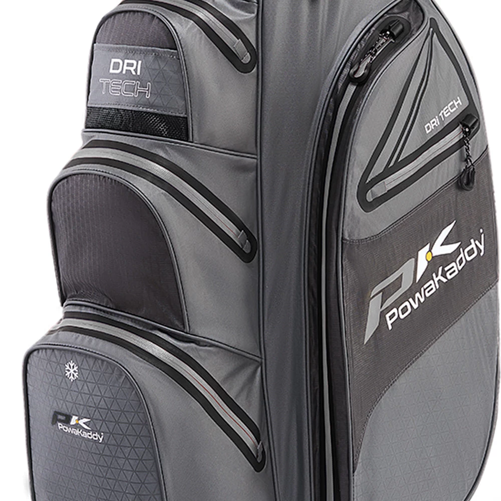 PowaKaddy Dri-Tech Cart Bag - Gun Metal/Black 7 PowaKaddy Dri-Tech Cart Bag - Gun Metal/Black - Image 5