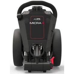 PowaKaddy Micra 3-Wheel Push Trolley - Gunmetal/Red -GOLF PRO SHOP powakaddy micra red 1