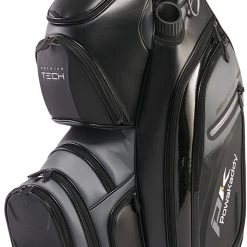 PowaKaddy Premium-Tech Cart Bag - Black/Gun Metal/Grey -GOLF PRO SHOP powakaddy premium tech cart bag black gun metal grey 5