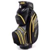 PowaKaddy Premium-Tech Cart Bag - Black/Gun Metal/Yellow -GOLF PRO SHOP powakaddy premium tech cart bag black gun metal yellow 1