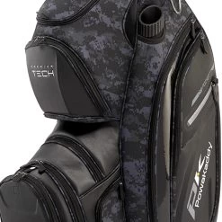 PowaKaddy Premium-Tech Cart Bag - Black Camo/Cool Grey -GOLF PRO SHOP powakaddy premium tech cart bag black camo cool grey 5