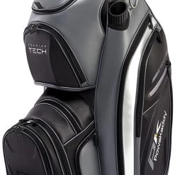 PowaKaddy Premium-Tech Cart Bag - Gun Metal/Black/Silver -GOLF PRO SHOP powakaddy premium tech cart bag gun metal black silver 5