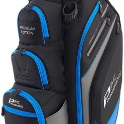 PowaKaddy Premium Edition Cart Bag - Black/Gun Metal/Blue -GOLF PRO SHOP powakaddy premium edition cart bag black gun metal blue 5