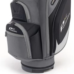 PowaKaddy Premium Edition Cart Bag - Gun Metal/Black/Silver -GOLF PRO SHOP powakaddy premium edition cart bag gun metal black silver 3