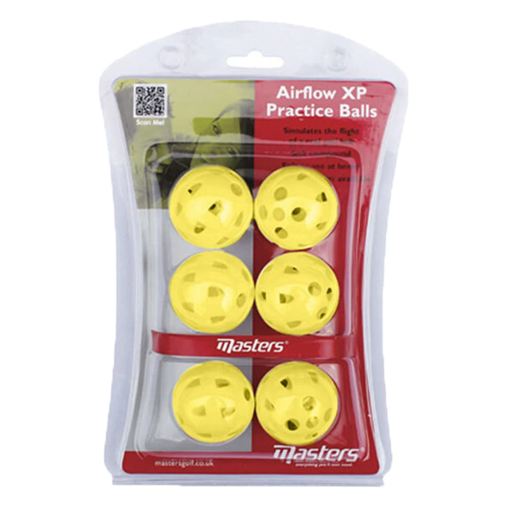 Masters Airflow XP Practice Golf Balls - Yellow Accessories (Regular Packaging) 4 Masters Airflow XP Practice Golf Balls - Yellow Accessories (Regular Packaging) - Image 2