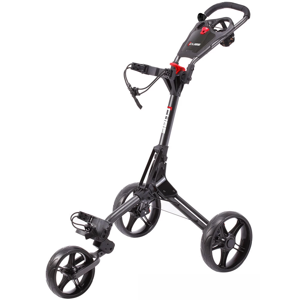 SkyMax Cube 3 3-Wheel Push Trolley - Charcoal/Black 3 SkyMax Cube 3 3-Wheel Push Trolley - Charcoal/Black