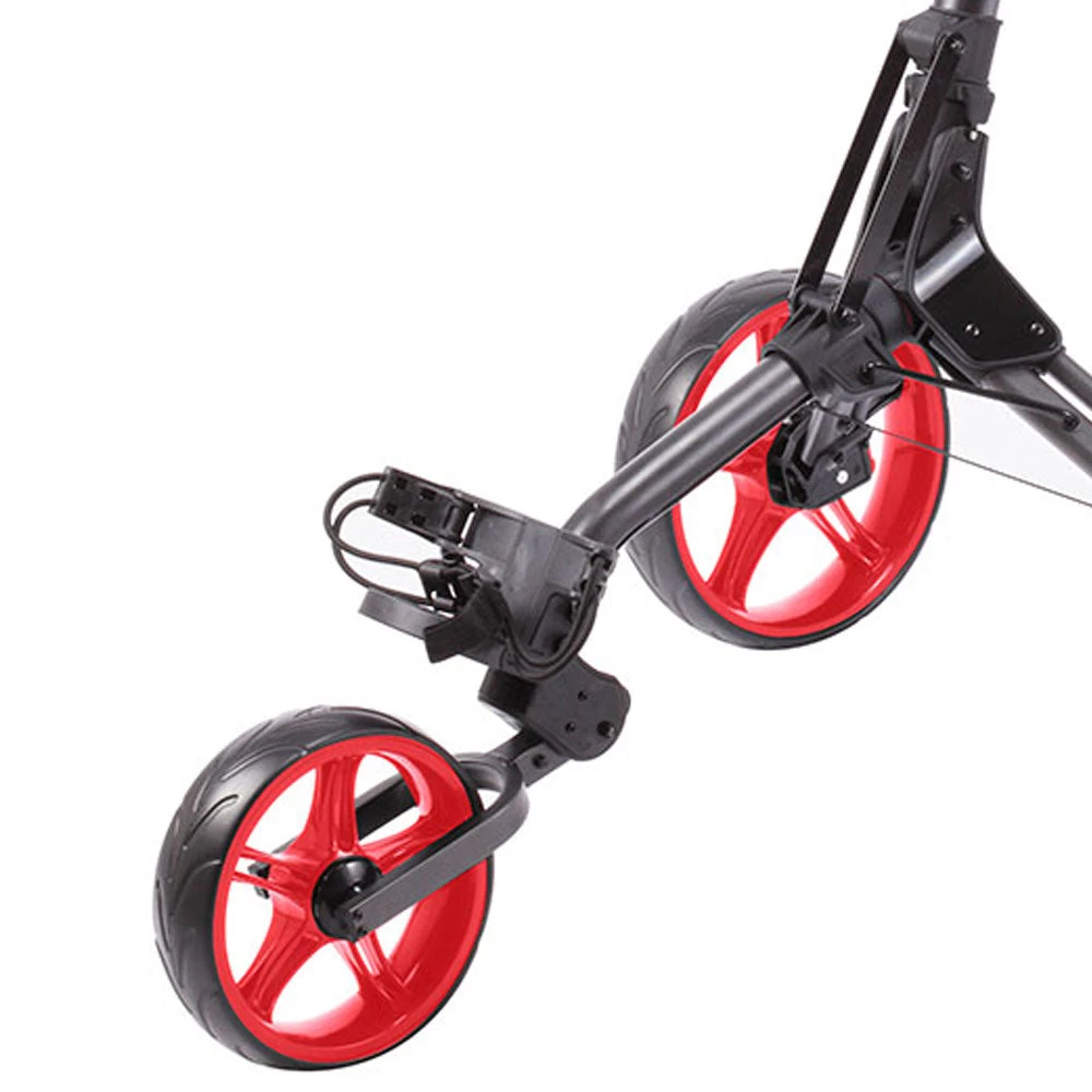 SkyMax Cube 3 3-Wheel Push Trolley - Charcoal/Red 5 SkyMax Cube 3 3-Wheel Push Trolley - Charcoal/Red - Image 3