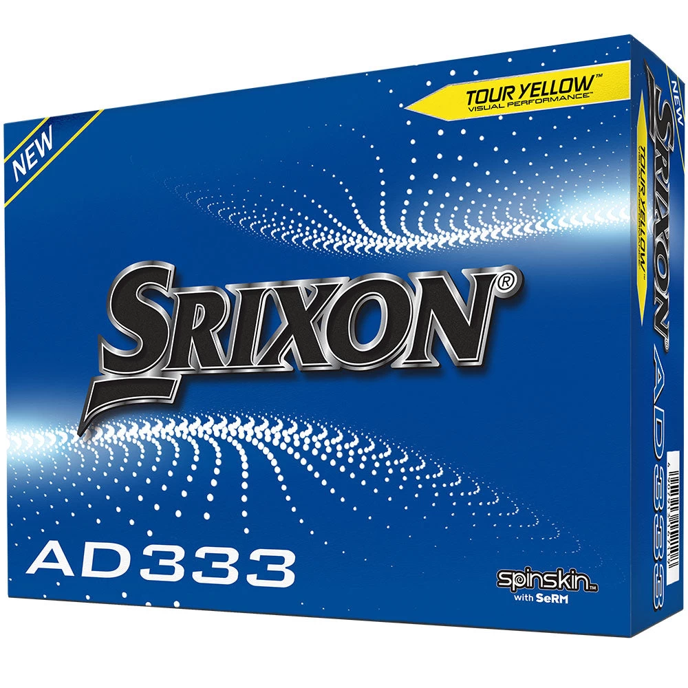 Srixon AD333 Golf Balls - Tour Yellow - 12 Pack 6 Srixon AD333 Golf Balls - Tour Yellow - 12 Pack - Image 4