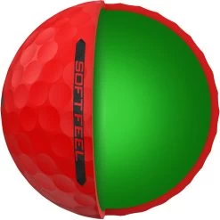Srixon Soft Feel Golf Balls - Brite Red - 12 Pack -GOLF PRO SHOP srixon soft feel golf balls brite red 3