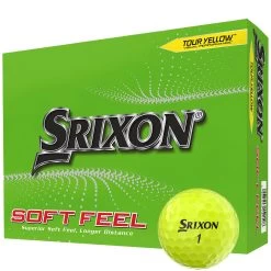 Srixon Soft Feel Golf Balls - Yellow -12 Pack