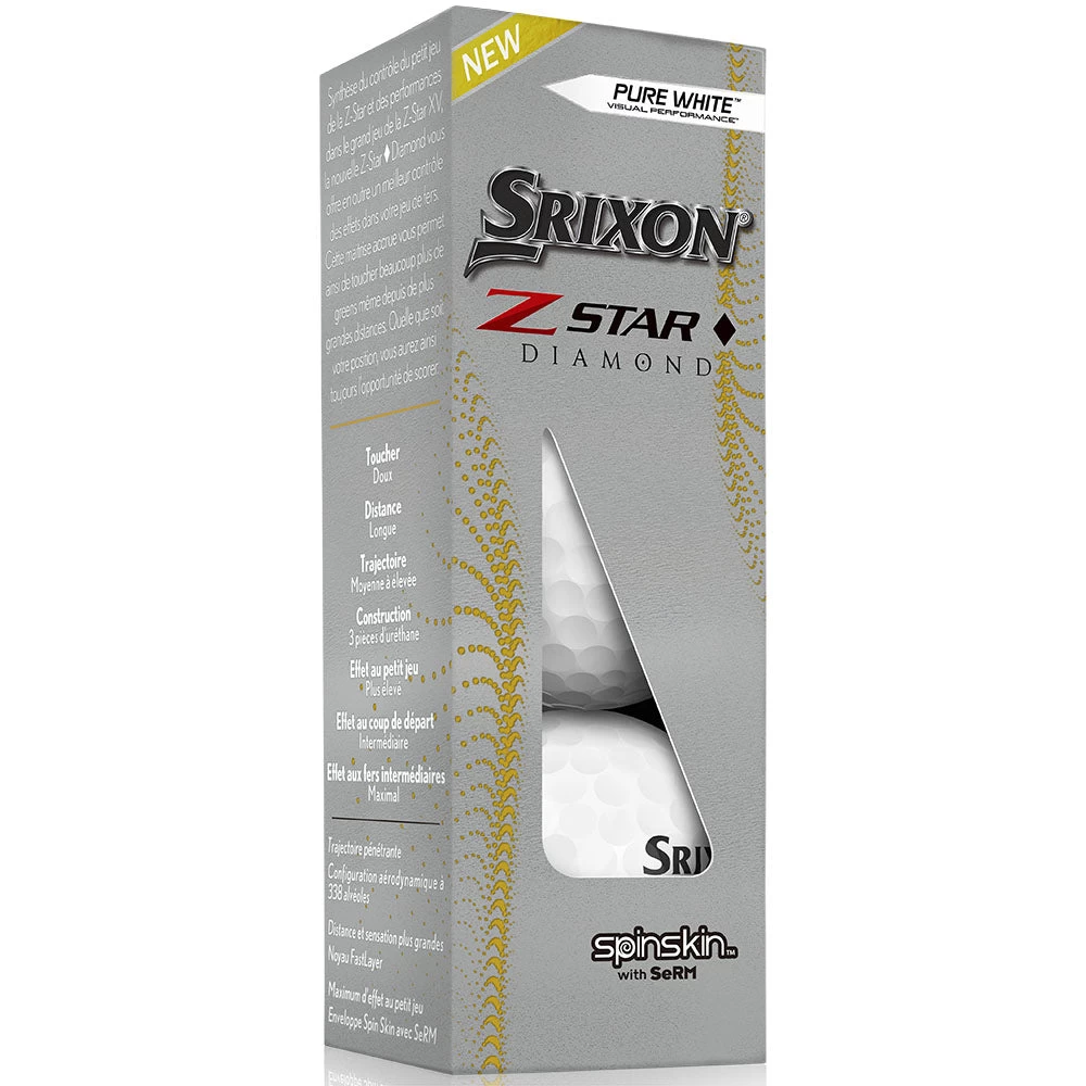 Srixon Z-Star Diamond Golf Balls - Pure White - 12 Pack 15 Srixon Z-Star Diamond Golf Balls - Pure White - 12 Pack - Image 13