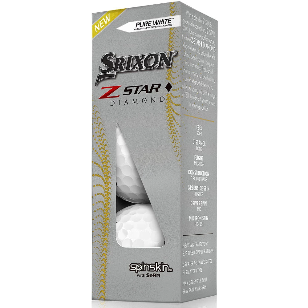 Srixon Z-Star Diamond Golf Balls - Pure White - 12 Pack 17 Srixon Z-Star Diamond Golf Balls - Pure White - 12 Pack - Image 15