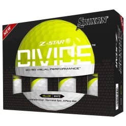 Srixon Z-Star Divide Golf Balls - White/Yellow - 12 Pack -GOLF PRO SHOP srixon z star divide golf balls whiteyellow 10
