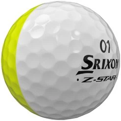 Srixon Z-Star Divide Golf Balls - White/Yellow - 12 Pack -GOLF PRO SHOP srixon z star divide golf balls whiteyellow 5