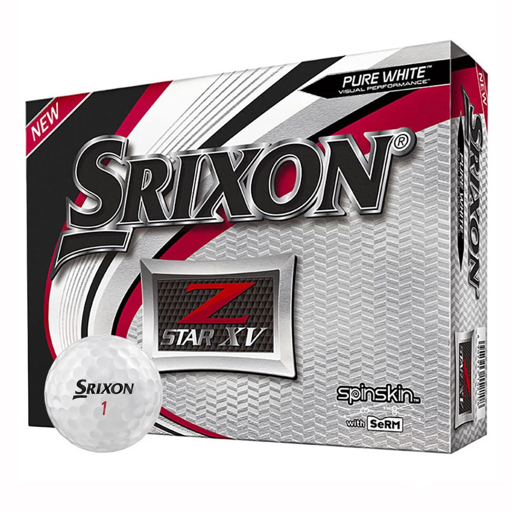 Srixon Z Star XV Golf Balls White - 12 Pack 3 Srixon Z Star XV Golf Balls White - 12 Pack