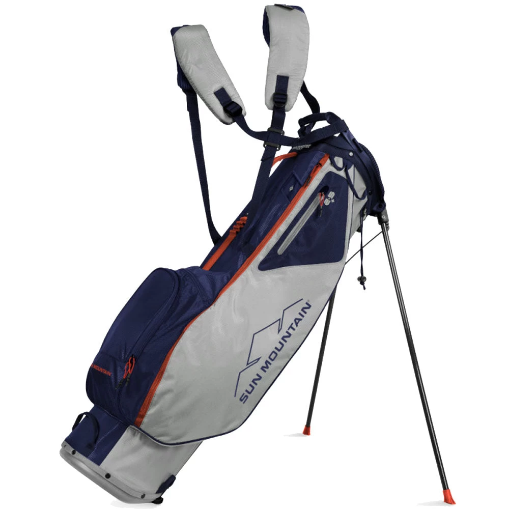 Sun Mountain 2.5+ Stand Bag - Cement/Navy/Inferno 3 Sun Mountain 2.5+ Stand Bag - Cement/Navy/Inferno