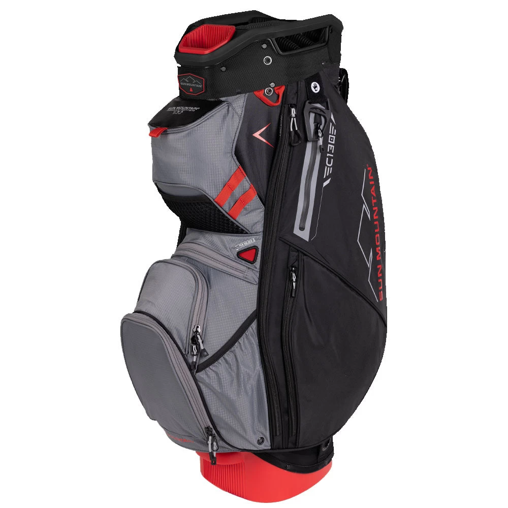 Sun Mountain C-130 Cart Bag - Black/Nickel/Red 3 Sun Mountain C-130 Cart Bag - Black/Nickel/Red