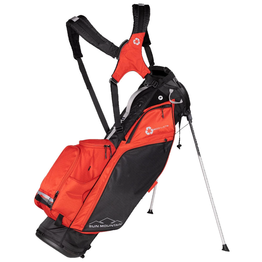 Sun Mountain Eco Lite Stand Bag - Black/Ember/Cadet 3 Sun Mountain Eco Lite Stand Bag - Black/Ember/Cadet