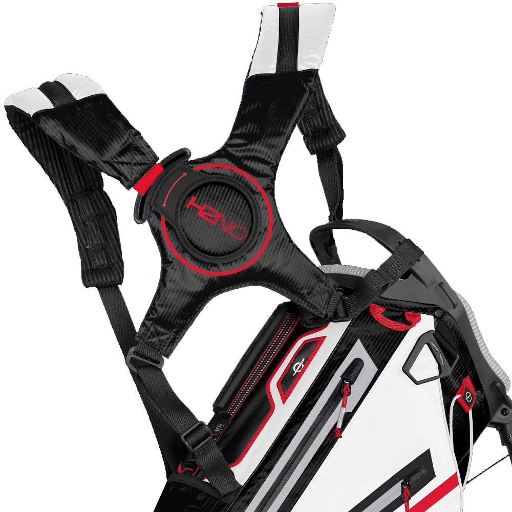 Sun Mountain H2NO Lite 14-Way Waterproof Stand Bag - Black/White/Red 4 Sun Mountain H2NO Lite 14-Way Waterproof Stand Bag - Black/White/Red - Image 2
