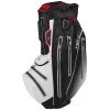 Sun Mountain H2NO Elite Waterproof Cart Bag - Black/White/Red/Silver -GOLF PRO SHOP sun mountain h2no elite waterproof cart bag blackwhiteredsilver 1