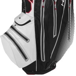 Sun Mountain H2NO Elite Waterproof Cart Bag - Black/White/Red/Silver -GOLF PRO SHOP sun mountain h2no elite waterproof cart bag blackwhiteredsilver 3
