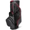 Sun Mountain H2NO Lite Waterproof Cart Bag - Black/Gunmetal/Red