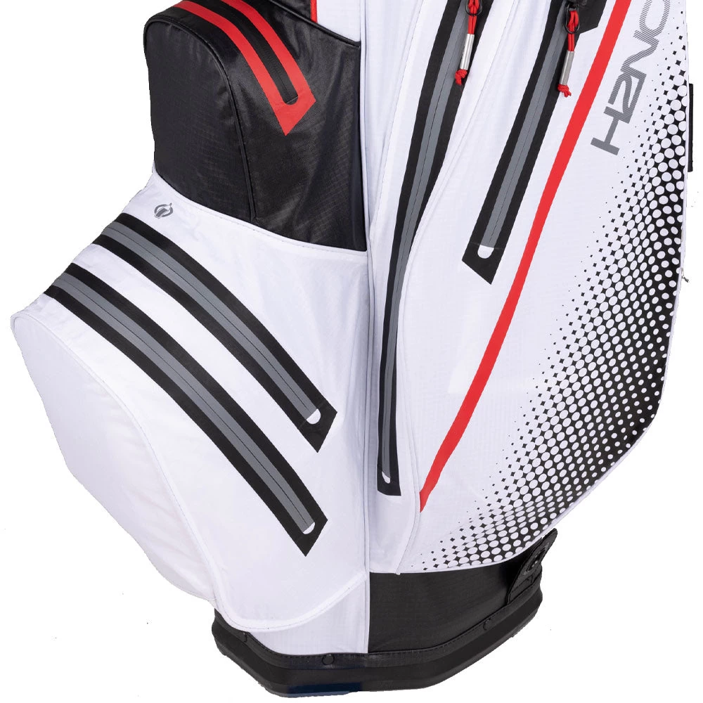 Sun Mountain H2NO Lite Waterproof Cart Bag - Black/White/Red 6 Sun Mountain H2NO Lite Waterproof Cart Bag - Black/White/Red - Image 4
