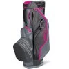 Sun Mountain H2NO Lite Waterproof Cart Bag - Gunmetal/Pink/Cadet -GOLF PRO SHOP sun mountain h2no lite cart bag gunmental pink cadet