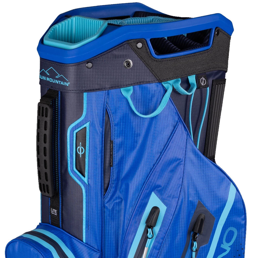 Sun Mountain H2NO Lite Waterproof Cart Bag - Navy/Blue/Ocean 4 Sun Mountain H2NO Lite Waterproof Cart Bag - Navy/Blue/Ocean - Image 2