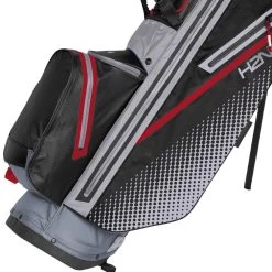 Sun Mountain H2NO Lite Waterproof Stand Bag - Nickel/Cadet/Black/Red -GOLF PRO SHOP sun mountain h2no lite stand bag nickelcadetblackred 3