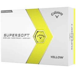 Callaway Supersoft Golf Balls - Yellow - 12 Pack -GOLF PRO SHOP supersoft 23 white yellow 2