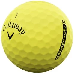 Callaway Supersoft Golf Balls - Yellow - 12 Pack -GOLF PRO SHOP supersoft 23 white yellow 3