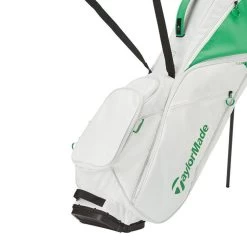 TaylorMade Flextech Lite Stand Bag - White/Green -GOLF PRO SHOP taylormade flextech lite stand bag white green 4