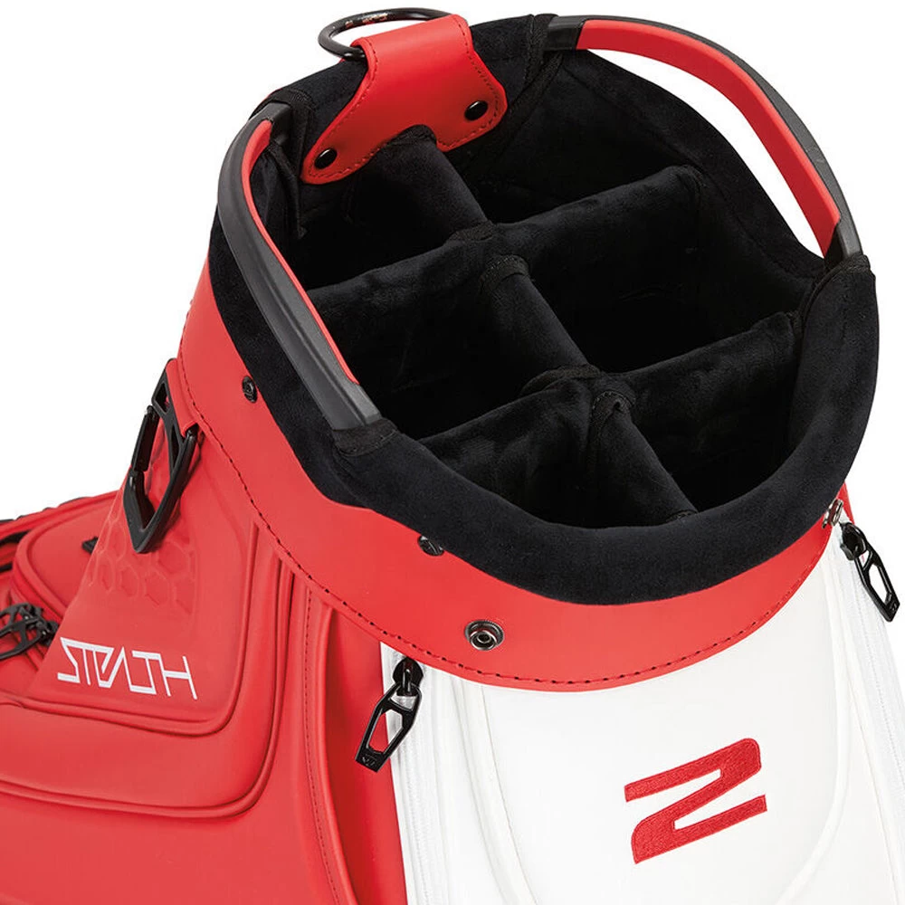 TaylorMade Tour Cart Bag - Red/White/Black 4 TaylorMade Tour Cart Bag - Red/White/Black - Image 2