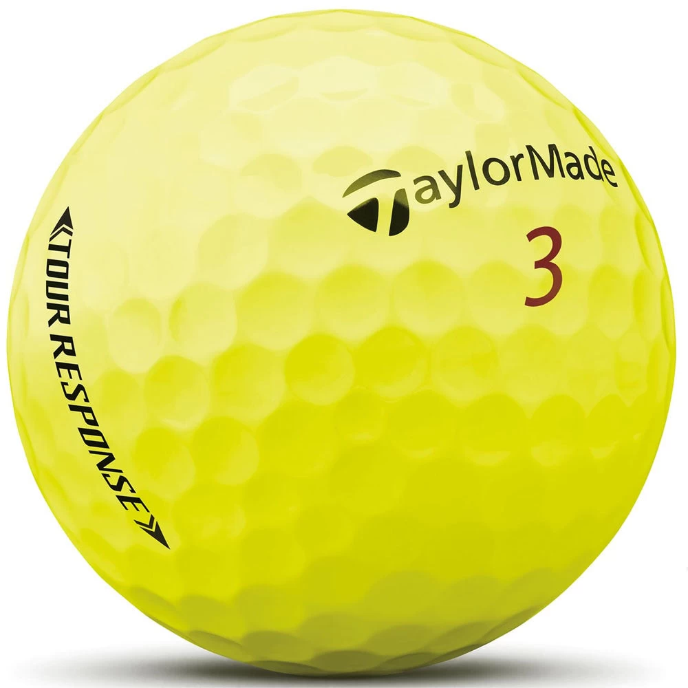 TaylorMade Tour Response Yellow Golf Balls - 12 Pack - Image 2