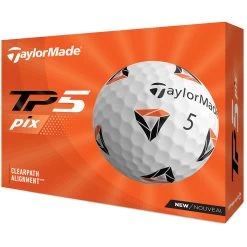 TaylorMade TP5 Pix 2.0 Golf Balls - White - 12 Pack -GOLF PRO SHOP tp5 pix 4