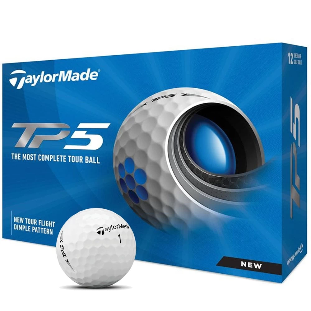 TaylorMade TP5 Golf Balls - White - 12 Pack 3 TaylorMade TP5 Golf Balls - White - 12 Pack
