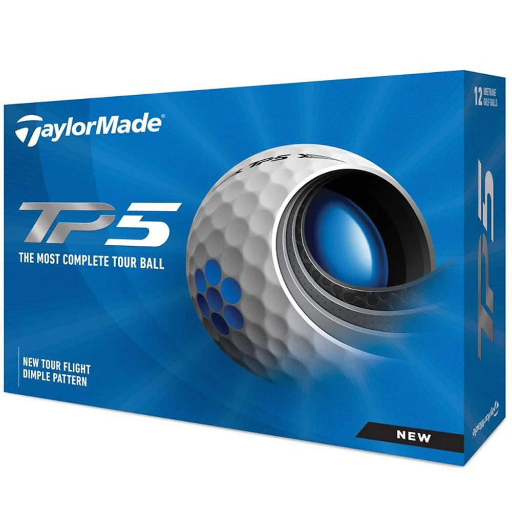 TaylorMade TP5 Golf Balls - White - 12 Pack 8 TaylorMade TP5 Golf Balls - White - 12 Pack - Image 6