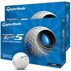 TaylorMade TP5 Golf Balls - White - Double Dozen -GOLF PRO SHOP tp5 white hero double dozen
