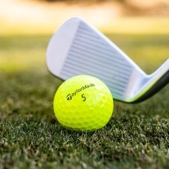 TaylorMade TP5 Golf Balls - Yellow - 12 Pack -GOLF PRO SHOP tp5 yellow 4 1