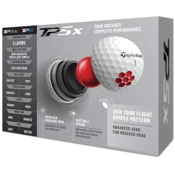 TaylorMade TP5x Golf Balls - White - 12 Pack -GOLF PRO SHOP tp5x white 4