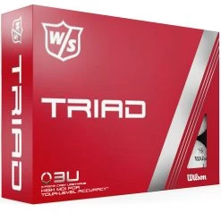 Wilson Staff Wilson Triad Golf Balls - White - 12 Pack -GOLF PRO SHOP triad 6